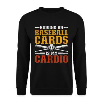 Collecteur de cartes de baseball Collecteur de cartes de baseball - Sweat-shirt Unisexe - noir - Devant - Alina (178cm) & Michal (187cm)