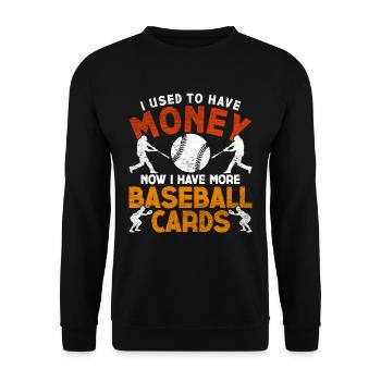 Collecteur de cartes de baseball Collecteur de cartes de baseball - Sweat-shirt Unisexe - noir - Devant - Alina (178cm) & Michal (187cm)