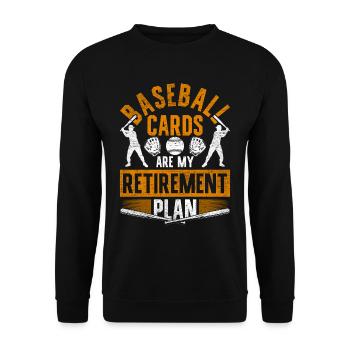 Collecteur de cartes de baseball Collecteur de cartes de baseball - Sweat-shirt Unisexe - noir - Devant - Alina (178cm) & Michal (187cm)