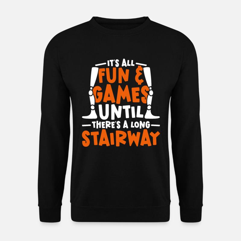 Prosthetic leg - Unisex Sweatshirt - black