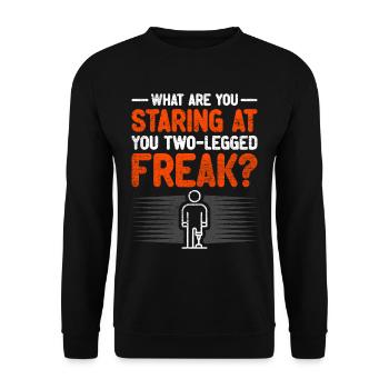 Beinprothese - Unisex Pullover - Schwarz - Vorne - Alina (178cm) & Michal (187cm)