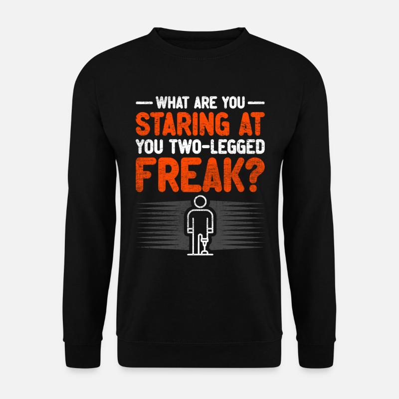 Prosthetic leg - Unisex Sweatshirt - black