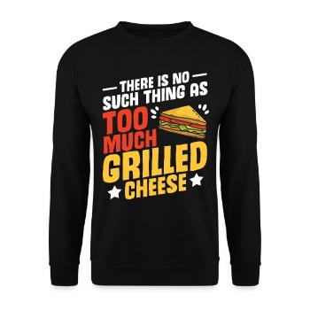 Love Grilled Cheese Men Women - Unisex Pullover - Schwarz - Vorne - Alina (178cm) & Michal (187cm)