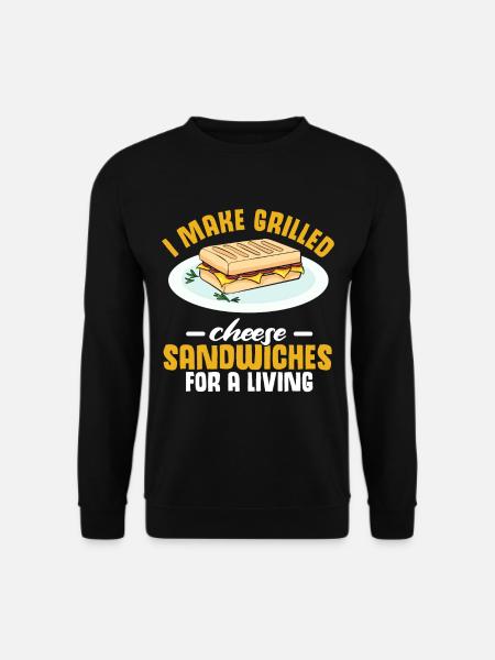 Amour Fromage Grillé Hommes Femmes - Sweat-shirt Unisexe - noir
