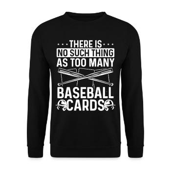 Conception de carte de baseball amusante - Sweat-shirt Unisexe - noir - Devant - Alina (178cm) & Michal (187cm)