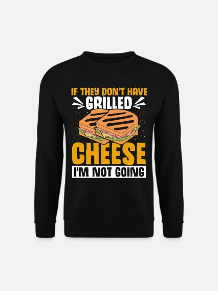 Love Grilled Cheese Men Women - Unisex Sweatshirt - black