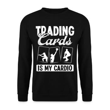 Conception de carte de baseball amusante - Sweat-shirt Unisexe - noir - Devant - Alina (178cm) & Michal (187cm)