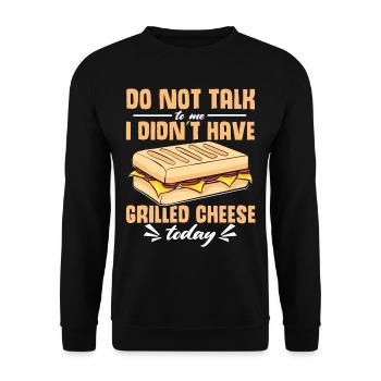 Love Grilled Cheese Men Women - Unisex Pullover - Schwarz - Vorne - Alina (178cm) & Michal (187cm)