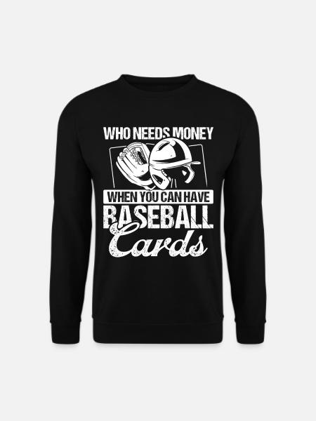 Funny Baseball Card Design - Unisex Sweatshirt - black