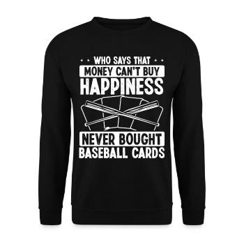Conception de carte de baseball amusante - Sweat-shirt Unisexe - noir - Devant - Alina (178cm) & Michal (187cm)