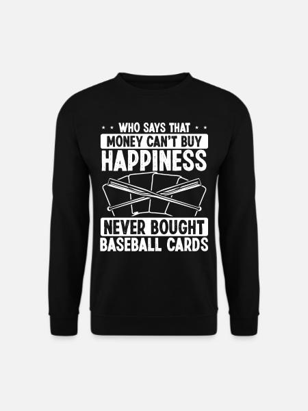 Funny Baseball Card Design - Unisex Sweatshirt - black