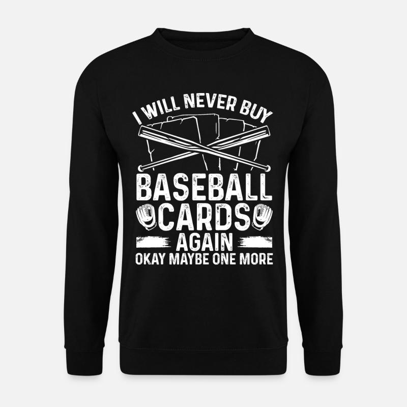 Funny Baseball Card Design - Unisex Sweatshirt - black