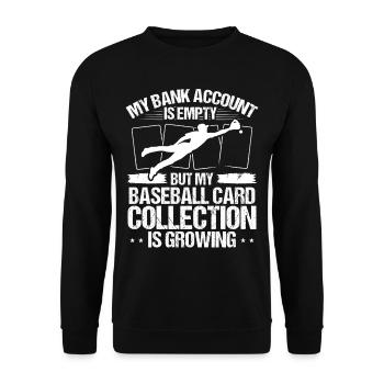 Conception de carte de baseball amusante - Sweat-shirt Unisexe - noir - Devant - Alina (178cm) & Michal (187cm)