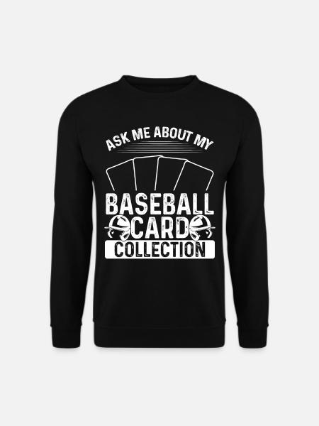 Funny Baseball Card Design - Unisex Sweatshirt - black