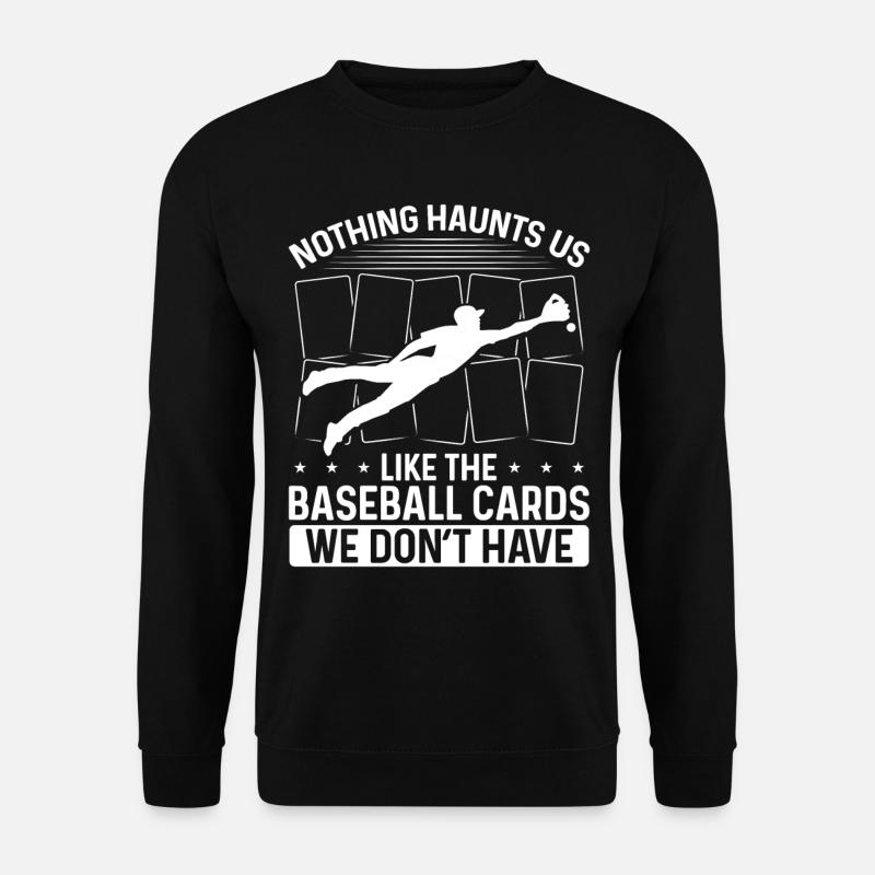 Funny Baseball Card Design - Unisex Sweatshirt - black