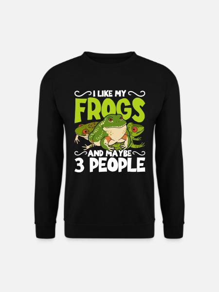 Frosch Rotaugenlaubfrosch - Unisex Pullover - Schwarz