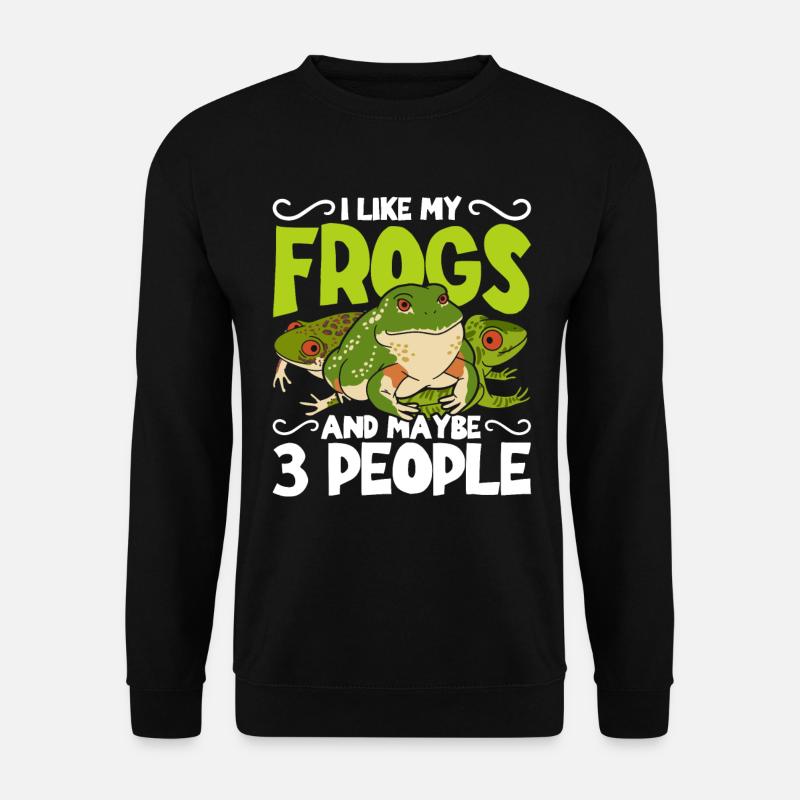 Frosch Rotaugenlaubfrosch - Unisex Pullover - Schwarz