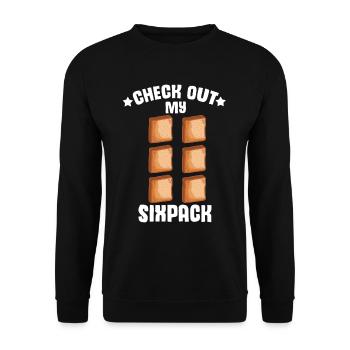 Drôle de vêtements de cuisson au pain aux bananes - Sweat-shirt Unisexe - noir - Devant - Alina (178cm) & Michal (187cm)