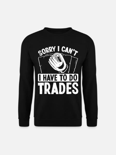 Funny Baseball Card Design - Unisex Sweatshirt - black