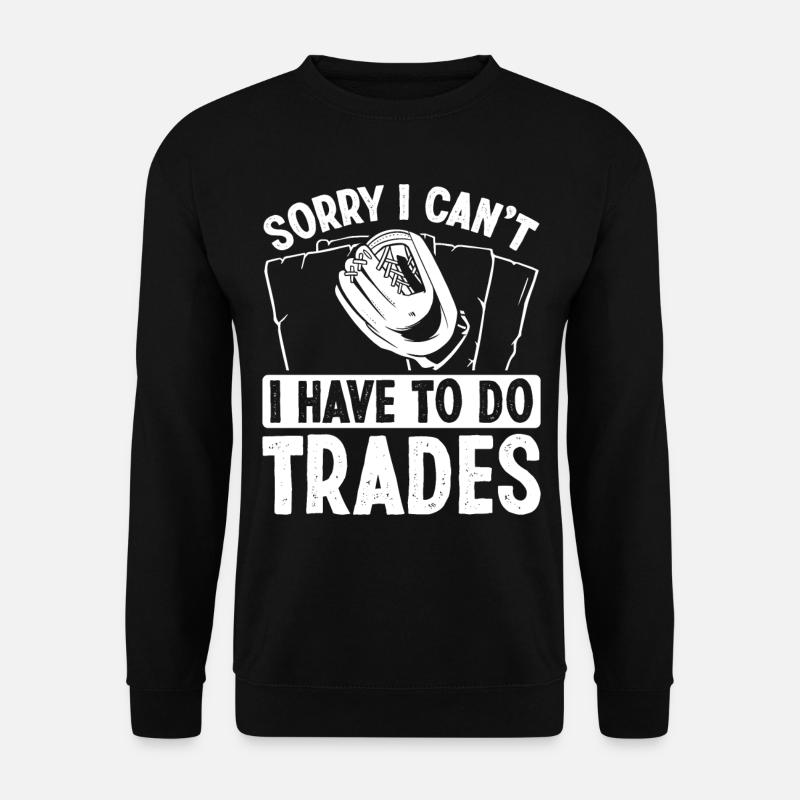 Funny Baseball Card Design - Unisex Sweatshirt - black