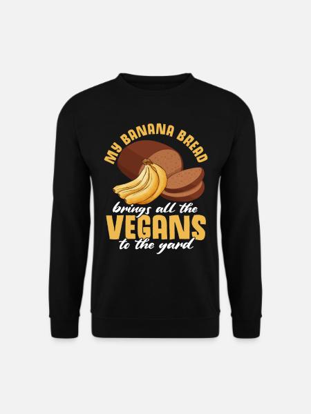 Funny Banana Bread Baking Apparel - Unisex sweater - sort