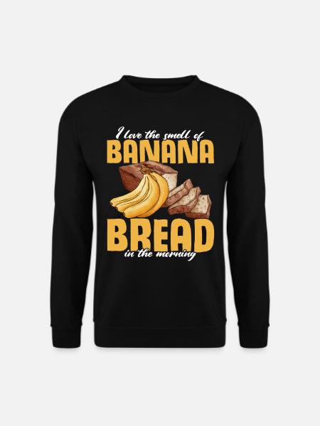 Funny Banana Bread Baking Apparel - Unisex Sweatshirt - black