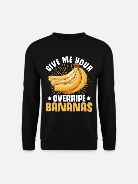 Funny Banana Bread Baking Apparel - Unisex Sweatshirt - black