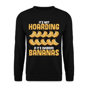 Drôle de vêtements de cuisson au pain aux bananes - Sweat-shirt Unisexe - noir - Devant - Alina (178cm) & Michal (187cm)