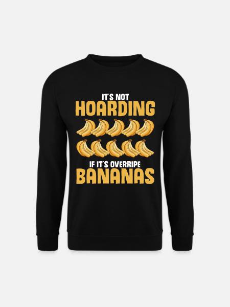 Funny Banana Bread Baking Apparel - Unisex Sweatshirt - black