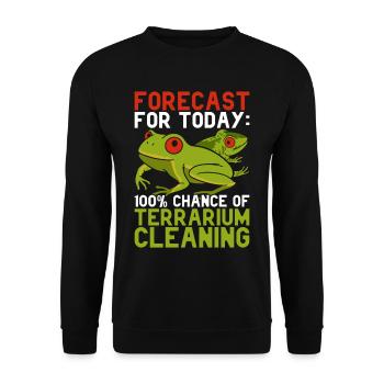 Grenouille aux yeux rouges Rainette - Sweat-shirt Unisexe - noir - Devant - Alina (178cm) & Michal (187cm)