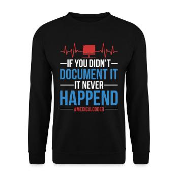 Coding Specialist - Unisex Sweatshirt - black - Front - Alina (178cm) & Michal (187cm)