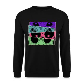 Bande dessinée Zombie Horrow - Sweat-shirt Unisexe - noir - Devant - Alina (178cm) & Michal (187cm)