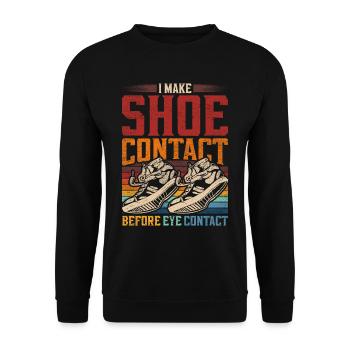 Sneaker Collector Shoe Collector - Unisex Sweatshirt - black - Front - Alina (178cm) & Michal (187cm)