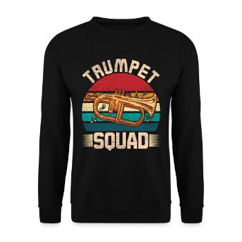 Trumpet Trumpet Player Trumpet Squad - Unisex Sweatshirt - black - Front - Alina (178cm) & Michal (187cm)