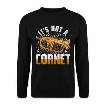 Trompettiste, trompettiste, trompettiste - Sweat-shirt Unisexe - noir - Devant - Alina (178cm) & Michal (187cm)
