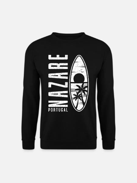 Nazare Surfboard Portugal - Unisex Sweatshirt - black