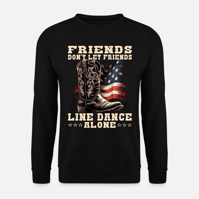 Line Dance Friends | Lindance - Unisex Sweatshirt - black