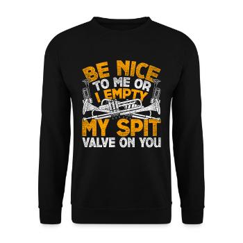 Trompettiste Trompettiste - Sweat-shirt Unisexe - noir - Devant - Alina (178cm) & Michal (187cm)