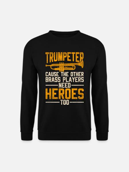 Trompete Trompetenspieler - Unisex Pullover - Schwarz