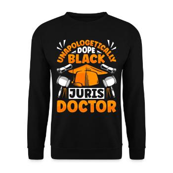 Doctorat Grand Diplôme - Sweat-shirt Unisexe - noir - Devant - Alina (178cm) & Michal (187cm)