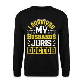 Doctorat Grand Diplôme - Sweat-shirt Unisexe - noir - Devant - Alina (178cm) & Michal (187cm)
