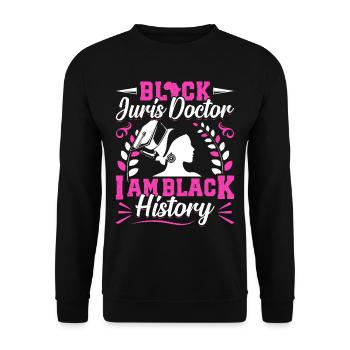 Doctorate Degree great - Unisex Pullover - Schwarz - Vorne - Alina (178cm) & Michal (187cm)