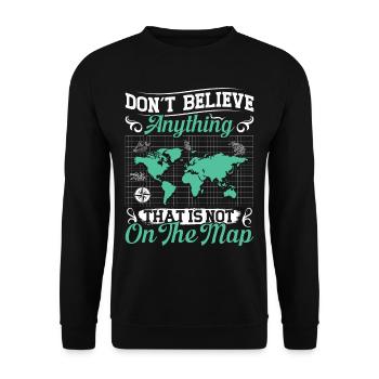 Cartographes - Sweat-shirt Unisexe - noir - Devant - Alina (178cm) & Michal (187cm)