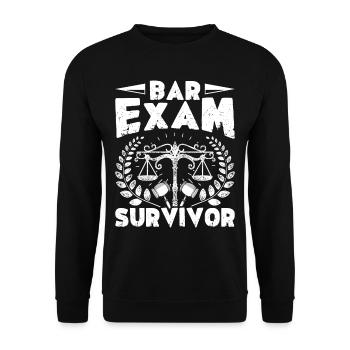 Doctorat Grand Diplôme - Sweat-shirt Unisexe - noir - Devant - Alina (178cm) & Michal (187cm)