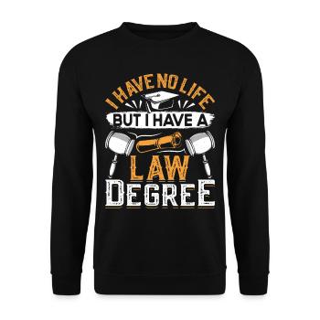 Doctorat Grand Diplôme - Sweat-shirt Unisexe - noir - Devant - Alina (178cm) & Michal (187cm)