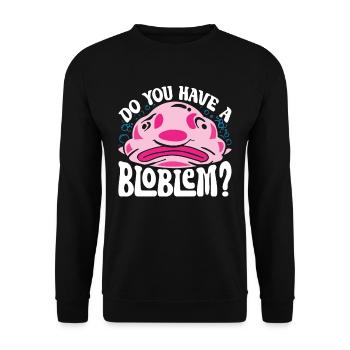 Blobfisch Avez-vous un Bloblem? - Sweat-shirt Unisexe - noir - Devant - Alina (178cm) & Michal (187cm)