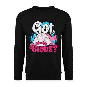 Blobfish a des blobs ? - Sweat-shirt Unisexe - noir - Devant - Alina (178cm) & Michal (187cm)