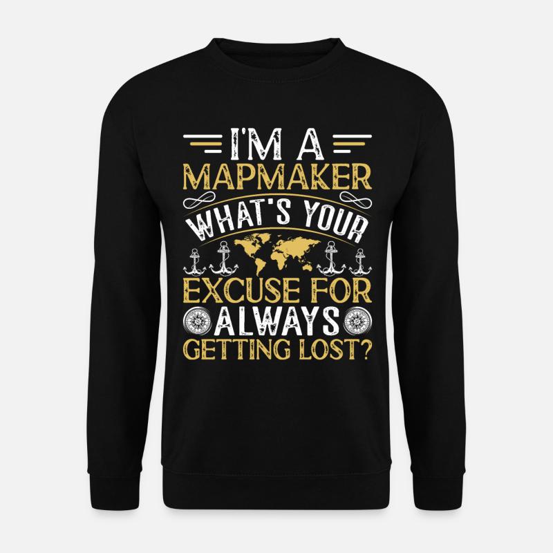 Cartographers - Unisex Pullover - Schwarz