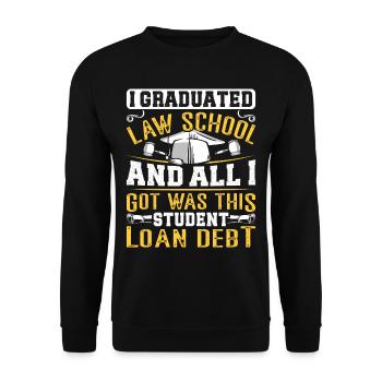 Doctorat Grand Diplôme - Sweat-shirt Unisexe - noir - Devant - Alina (178cm) & Michal (187cm)