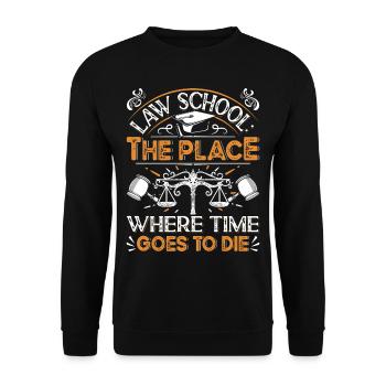 Doctorat Grand Diplôme - Sweat-shirt Unisexe - noir - Devant - Alina (178cm) & Michal (187cm)